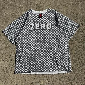 Vintage Y2K Zero Skateboard Checkered Skate T Shirt